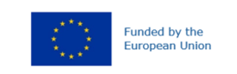 drapeau européen bleu avec des étoiles jaunes et la mention Funded by the European Union